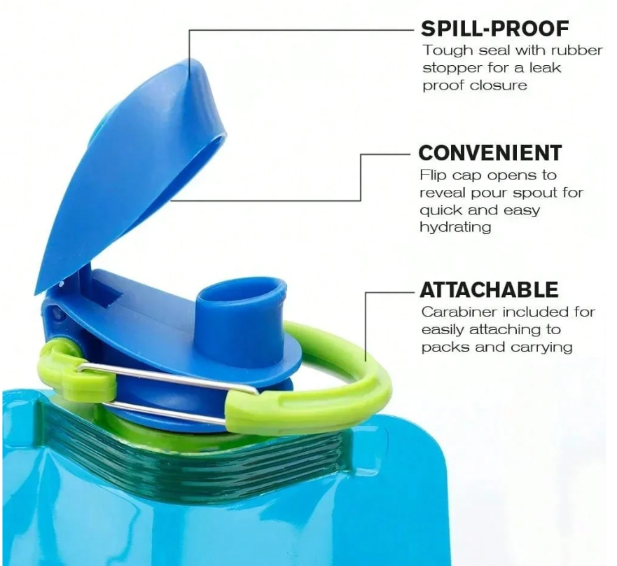 700ML Ultralight Foldable Water Bag — Compact Duckbill Hydration Flask